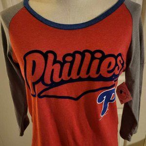 Philadelphia Phillies Women's Baseball Style Shirt New with tags